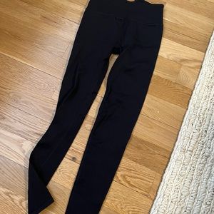 Black ribbed leggings from fabletics